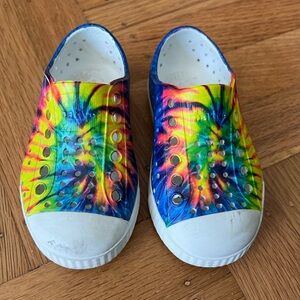 Native Jefferson Vibrant Tie-Dye Slip-On Shoes